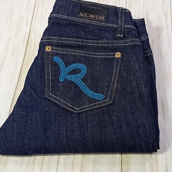 Rocawear Hannah Skinny Low Rise Blue Jeans Size 3 - Picture 9 of 16